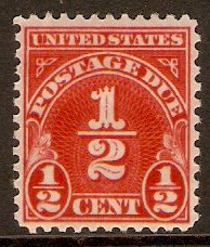 United States 1931 c Scarlet - Postage Due. SGD702a.