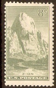 United States 1934 8c Grey-green - National Parks series. SG746.