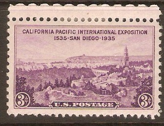 United States 1935 3c California Pacific Exhibition. SG772.
