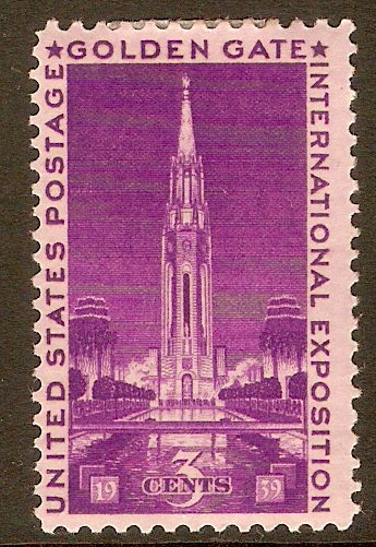United States 1939 3c Golden Gate Exhibition. SG849.