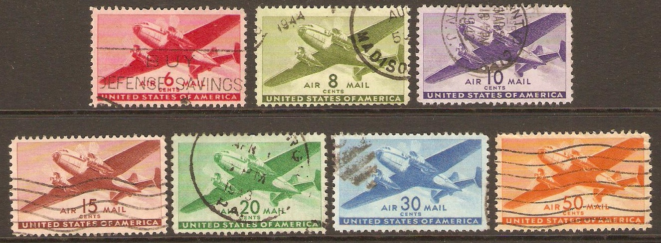 United States 1941 Air Mail set. SGA901-SGA907.