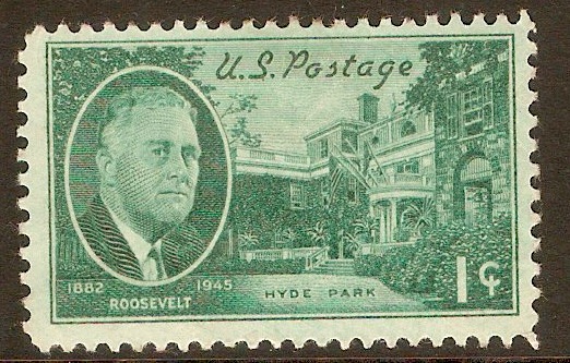 United States 1945 1c Roosevelt Commemoration series. SG926.