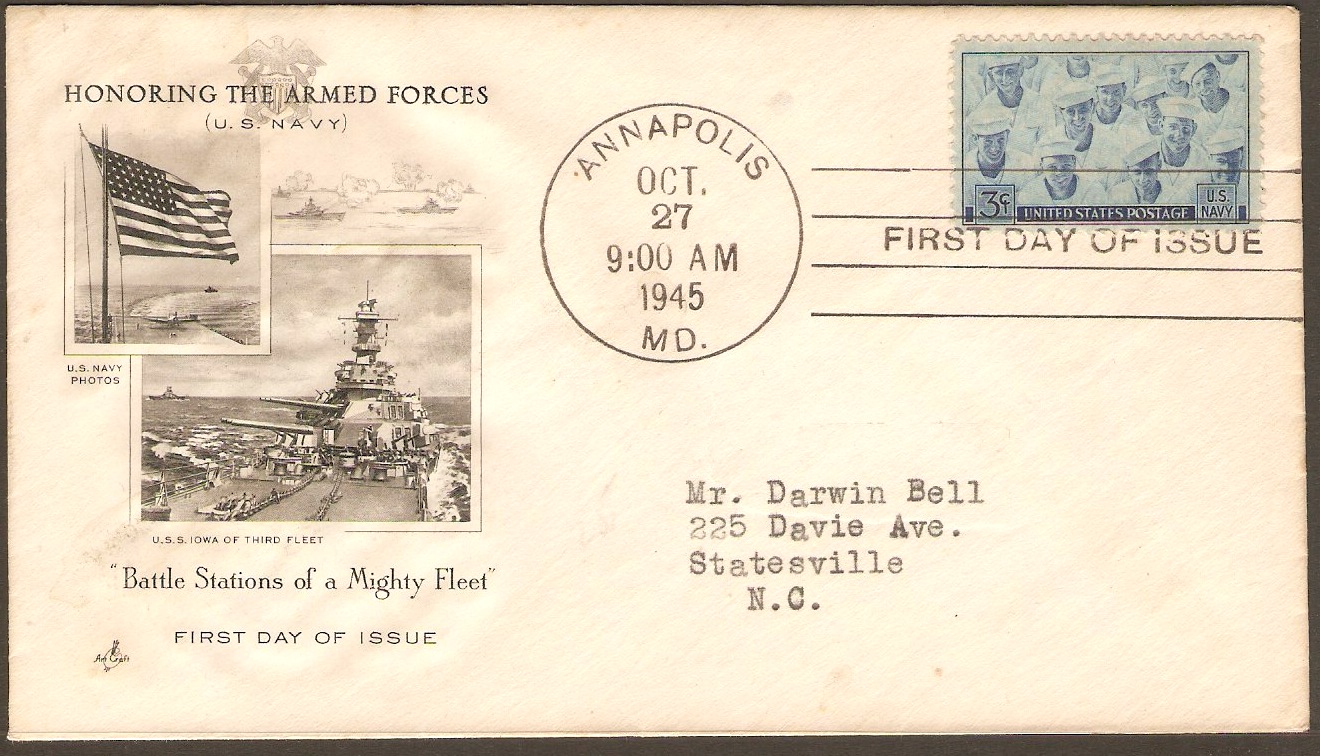 United States 1945 US Navy FDC