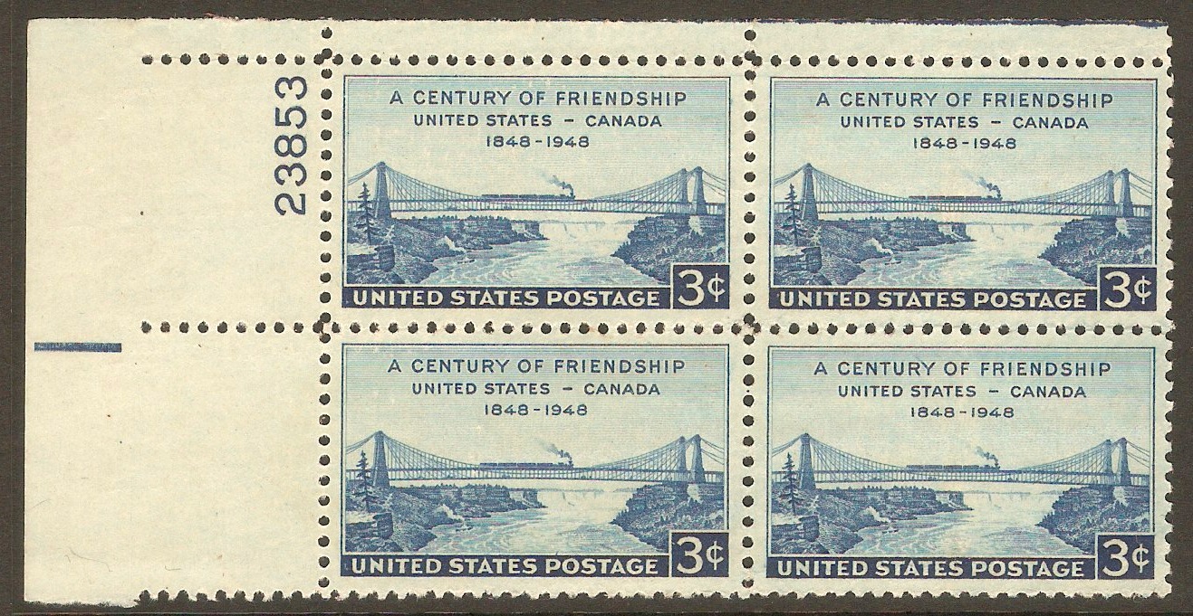 United States 1948 3c US - Canada Friendship. SG958.