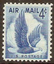 United States 1954 4c Blue - Air series. SGA1066.