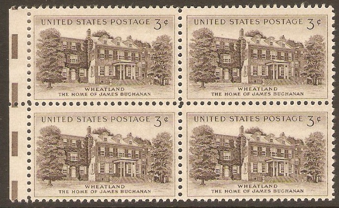 United States 1956 3c Buchanan House. SG1083.