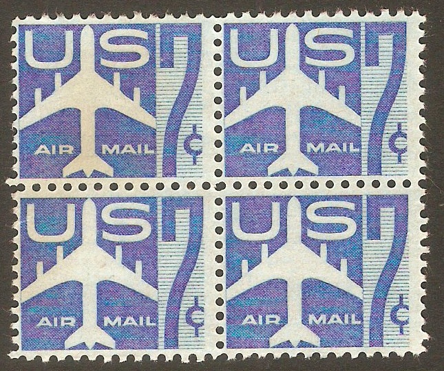 United States 1958 7c Blue - Air series. SGA1111.