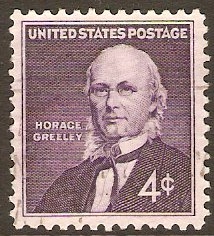 United States 1961 4c Greeley Commemoration Stamp. SG1176.