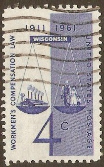 United States 1961 4c Law Anniversary Stamp. SG1185.
