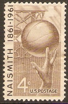 United States 1961 4c Naismith Commem. Stamp. SG1188.