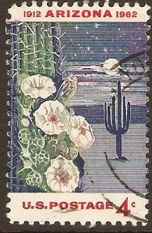 United States 1962 4c Arizona Anniversary Stamp. SG1191.