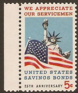 United States 1966 5c Savings Bond Anniversary. SG1300.