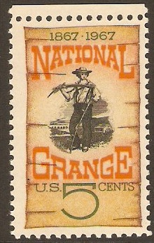United States 1967 5c National Grange Stamp. SG1303.