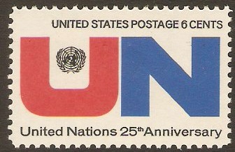 United States 1970 6c UN Anniversary. SG1415.