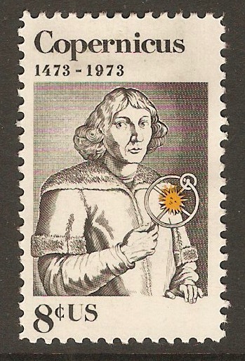 United States 1973 8c Copernicus Commemoration stamp. SG1489.