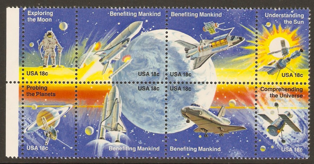 United States 1981 Space Achievements Sheet. SG1886a.