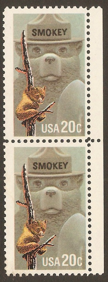 United States 1984 20c Smokey stamp. SG2093.