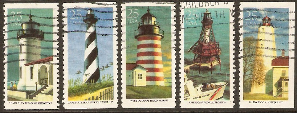 United States 1990 Lighthouses Set. SG2516-SG2520.
