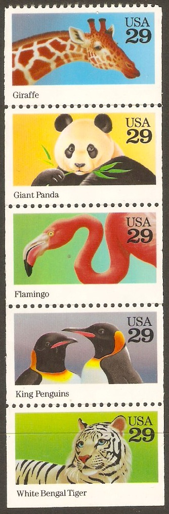 United States 1992 Wild Animals Stamps Set. SG2752a.