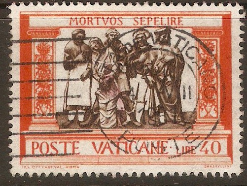 Vatican City 1959 40l Works of Mercy series. SG332.