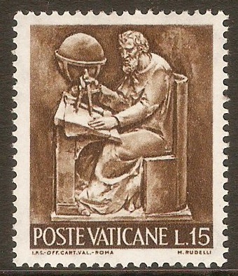 Vatican City 1966 15l Brown - Science. SG469.