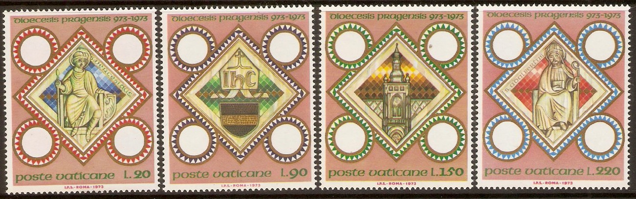 Vatican City 1973 Prague Diocese set. SG601-SG604.