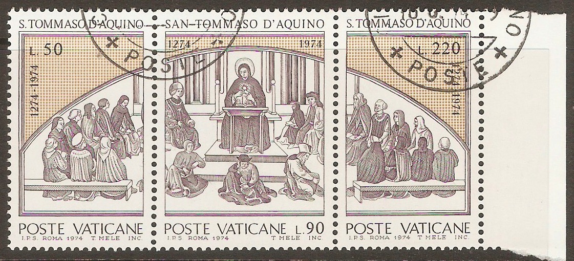 Vatican City 1974 St. Thomas Aquinas set. SG616a. - Click Image to Close