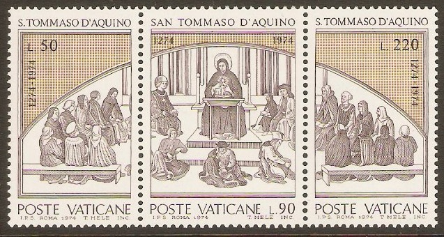 Vatican City 1974 St. Thomas Aquinas set. SG616a.
