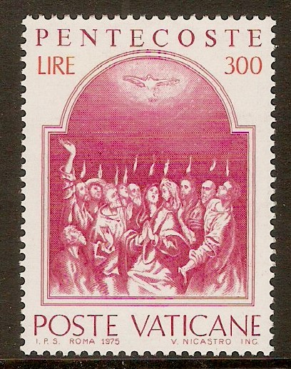 Vatican City 1975 300l Pentecost stamp. SG639.
