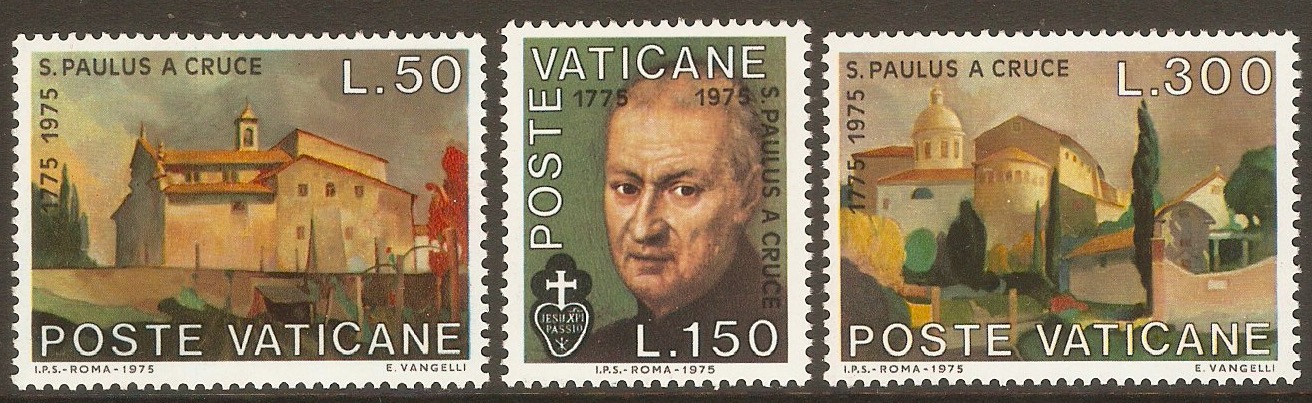 Vatican City 1975 St. Paul Bicentenary set. SG646-SG648.