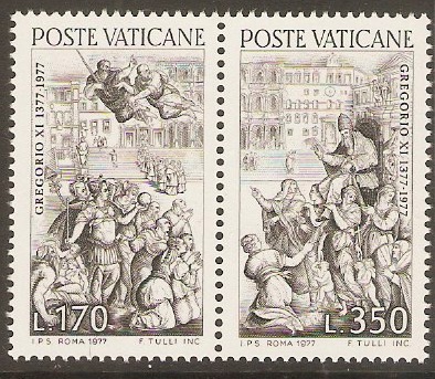 Vatican City 1977 Return of Pope Gregory set. SG677a.