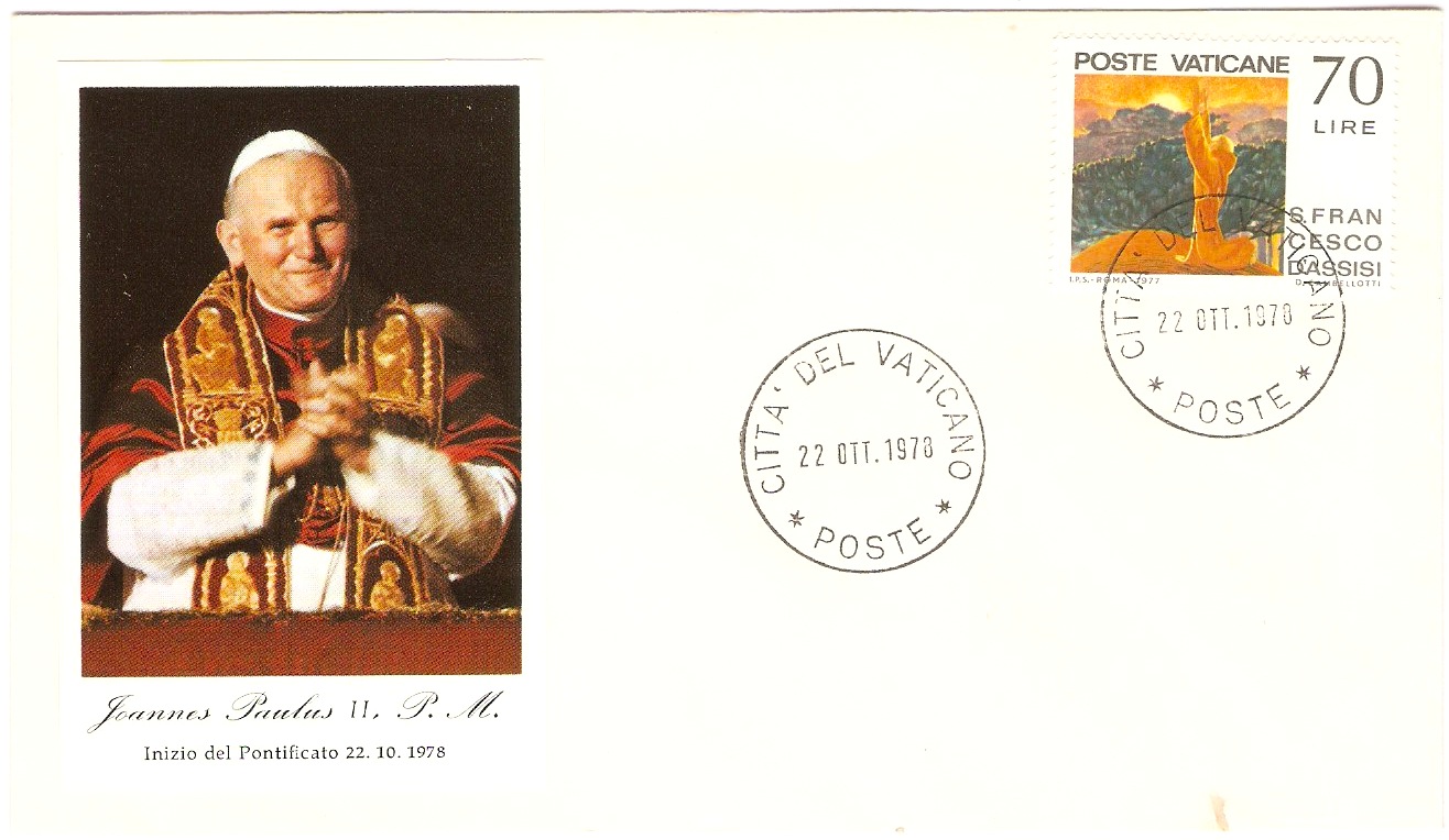Vatican City 1978 Pope John Paul II Initiation FDC