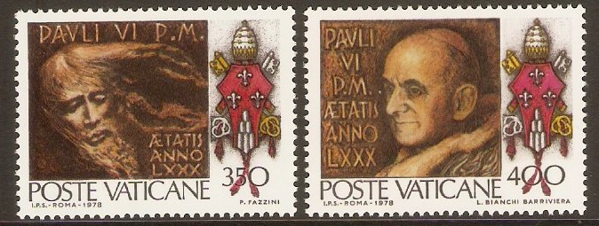 Vatican City 1978 Papal Birthday set. SG694-SG695.