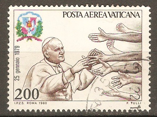 Vatican City 1980 200l Papal Journeys (1st. series). SG740.