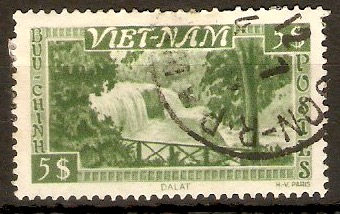 Vietnam 1951 5p Green. SG70.