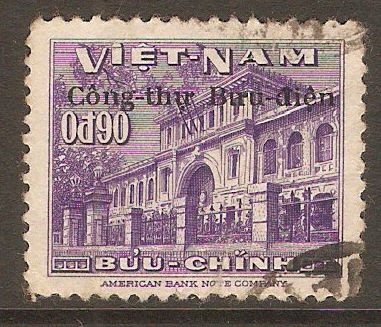 South Vietnam 1956 90c Violet. SGS28.