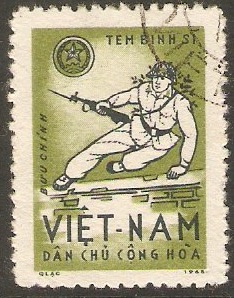 North Vietnam 1965 (-) Black & green - Military Frank. SGNMF374.