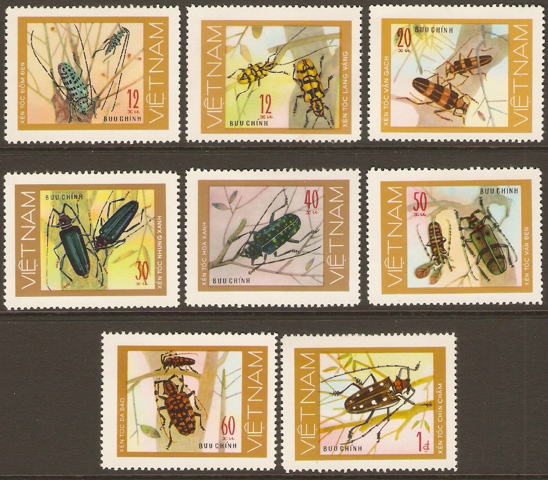 Vietnam 1977 Beetles set. SG147-SG154.