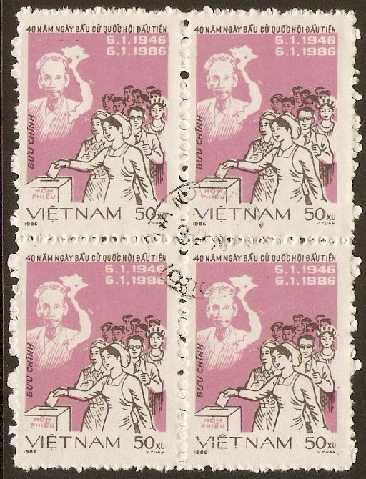 Vietnam 1986 50x Assembly Elections series. SG911.