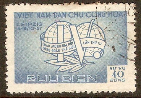 North Vietnam 1957 40d World TU Conference Series. SGNO70.