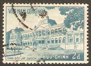 South Vietnam 1958 2p Blue. SGS79.