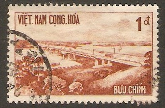 South Vietnam 1961 1p Brown - Highway series. SGS147.