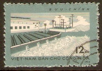 North Vietnam 1964 12x Irrigation stamp. SGN324.