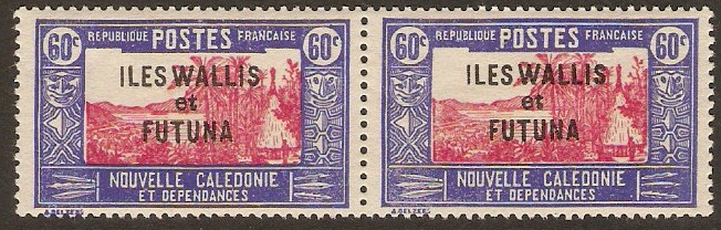 Wallis and Futuna 1930 60c Carmine and ultramarine. SG59.