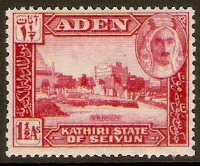 Kathiri State 1942 1a Carmine. SG4