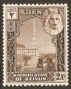 Kathiri State 1942 2a Sepia. SG5.