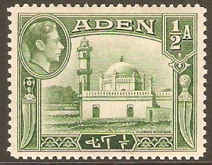 Aden 1939 a Yellowish green. SG16.