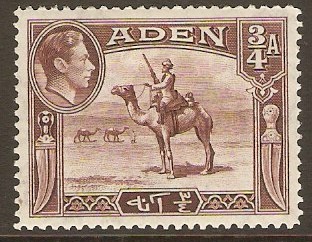 Aden 1939 a Red-brown. SG17.