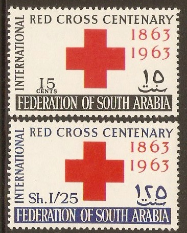 South Arabia 1963 Red Cross Centenary Set. SG1-SG2.