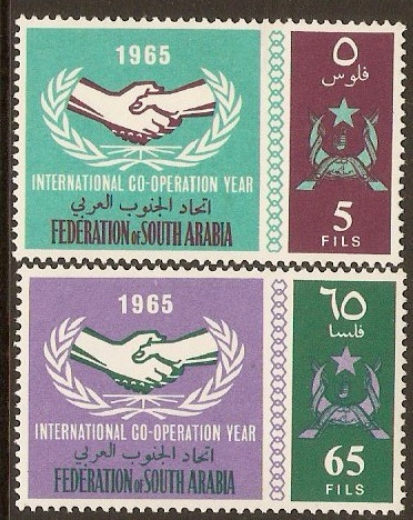 South Arabia 1965 Int. Cooperation Year Set. SG17-SG18.